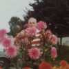 Ed Albright tending to his flowers named after him
